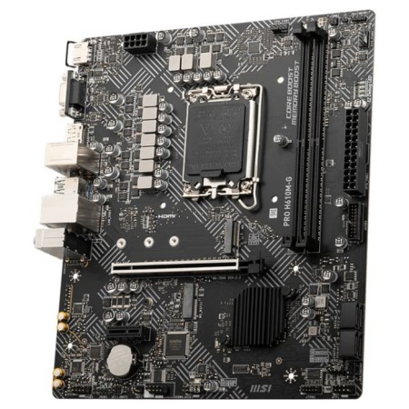 The MSI Pro H610M-G 1700 Intel H610 2XDDR5 MATX AC'97 8ch (7.1) GBLAN+ VGA+ 106498-3