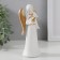 Souvenir Polystone "Angel-Virgin with a star" White with gold 13.5x6.3x4.5 cm
