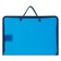 A folder with A4 handles, 230 x 185 x 25 mm, lightning around, plastic, PT-112, "office", tinted, dark blue color