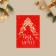 Postcard-Mini "Believe in Dream", Golden Fir, 10.5 x 7.5 cm, New Year