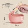 Baby plate on a suction cup, spoon, m & b, dusty rose