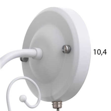 Bra "Lybi" 1x60W E27 white 24x13x2cm-6