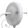 Bra "Lybi" 1x60W E27 white 24x13x2cm