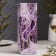 Candle Antique aromatic "lavender", 2.3x 24.5 cm, 5 hours, 55 g, lilac