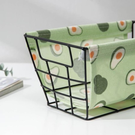 Basket for storage of the valve "Avocado", 26 × 15.5 × 11 cm, green color-2