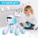 Robot dog Charlie IQ Bot, on the control panel, interactive: sound, light, dancing, musical, on batteries, in Russian, white and white