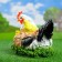 Garden figure "Chicken hen" 27x19x23cm