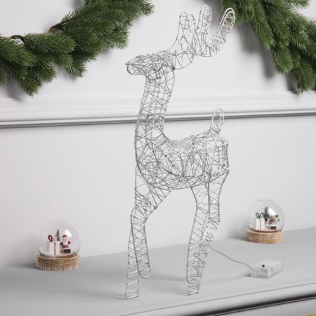 Figure Light "Gray Deer", 45x22x6 cm, 20 LED, AAX2 (not in set.), T/white-1