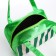 Cosmetic bag with lightning, white/green color