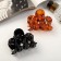 Hair crab "gloss" wave luxury, 7 cm, mix