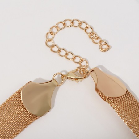 Choker "Adagio" mesh, color gold, 37 cm-2