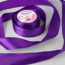 Satin tape, 40 mm × 23 ± 1 m, color purple-violet No. 35