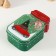 Casket Metal "Bank with a Christmas tree" Green 15.5x10x5.5 cm