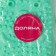 Silicone brush for the body with foam rubber "Mouse", green color