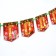 Happy New Year garlands "Happy New Year!" Red background, 250 cm