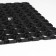Muddy mud -bearded rug 40 × 60 × 1.2 cm, black color