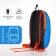 Sports' backpack on lightning, Textura, external pocket, blue color