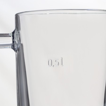 A set of glass mugs “TIME TIME. Beer mug ", 500 ml, 2 pcs-2