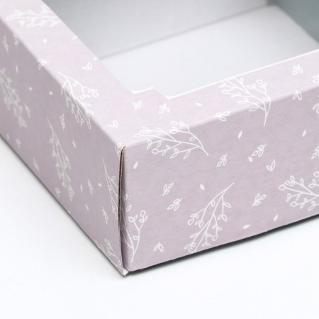 The box is self-assembly, the lid is, with the window, the "lightness" 14.5 x 14.5 x 6 cm-5