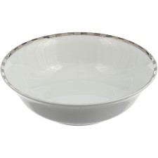 Салатник круглый Opal, декор «Платиновые пластинки», 23 см