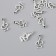 Decor for creativity Metal "Snake" silver 1.8x0.9 cm
