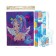 Diamond mosaic with a partial filling for children "Multi -colored unicorn", 20 x 25 cm