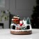 LED figure "Train and Santa Claus" 20 × 20 × 16 cm, polystone, AAX3 batteries (not complete), USB, glow warm white