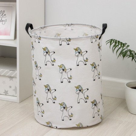 Basket Winness Textile Dolyana "Unicorns", 40 × 40 × 48.5 cm