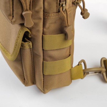 A backpack on one strap "Adventure", khaki-3