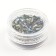 Decorative elements for the decor "stone", voluminous, emerald color/holography