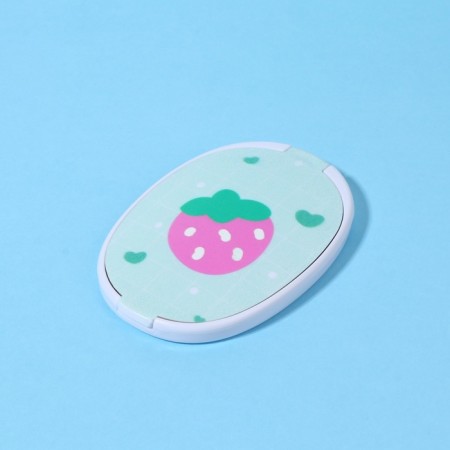 Folding mirror "strawberries", with a comb, 6.5 × 9.5 cm-4
