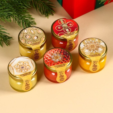 New Year's gift "Happy New Year": tea, cream-make-3