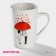 Porcelain share mug "Umbrella for two", 380 ml, white color