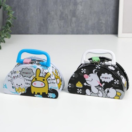 Piggy bank Metal "Half -off and animals" mix 16x9.2x7.3 cm-5