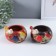 Souvenir ceramics stand "Gray bird on the bowl" MIX 11x11.5x8.5 cm