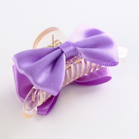 Hair crab with textile decor "The most beautiful", 6 x 3.8 x 3.2 cm-2