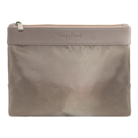 Bag women, genuine leather, beige, 20x9x51 cm-1