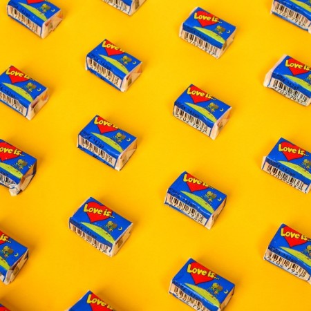 Chewing gum LOVE IS, Banana Strawberries, 4.2 g, 20 pcs-2