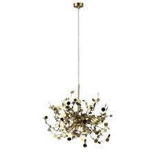 Светильник подвесной Crystal Lux, Garden 1860/203, G9, 3х8 Вт, 40х40х40 см, цвет золотой