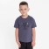 T-shirt for a boy, dark gray color, height 122 cm