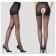 Erotic linen, nylon tights, with access, size OS, black