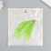 Decor for creativity Pen "Brush Ostrus" set 2 pcs green 9x0.5 cm