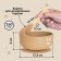 Set for feeding: bib, plate on the suction cup, spoon, m & b, beige