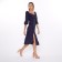 Women's dress, dark blue color, size 48