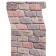 Paper bricks 301-012, 0.53x10.05m, pink/scarlet/gray