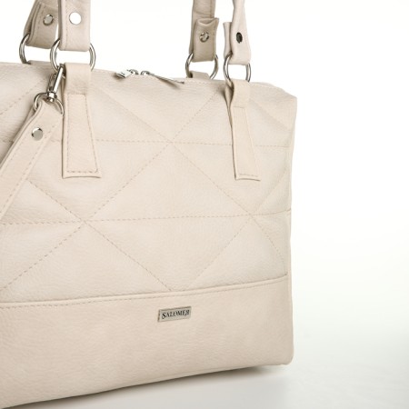 Women's bag with lightning, white color-3