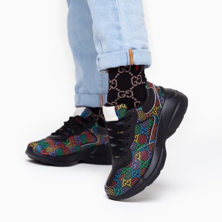 Baby sneakers, black mix, size 27-2
