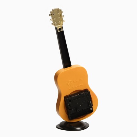 Clock - tablespoon "Guitar", discrete move, dial d -5.5 cm, 21.5 x 8.5 cm, aa-5