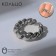 Ring "Kosichka", color silver, dimensionless (from 18 size)