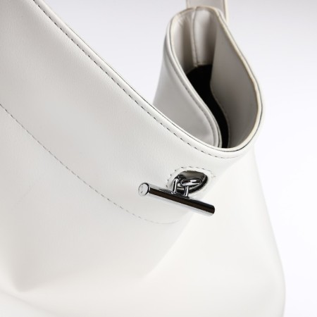 Shoper bag on fasting, white color-3